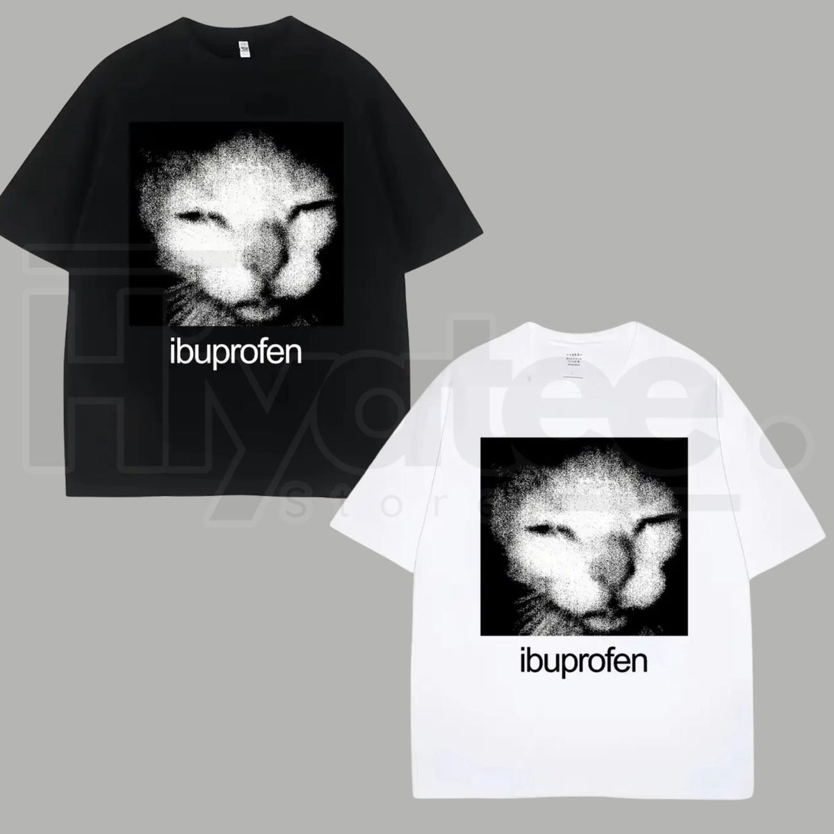 "Ibuprofen Cat Meme" – Funny Vintage Y2K Streetwear Graphic Top