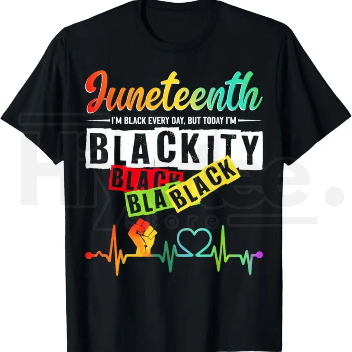Juneteenth Blackity Black Black T-Shirt
