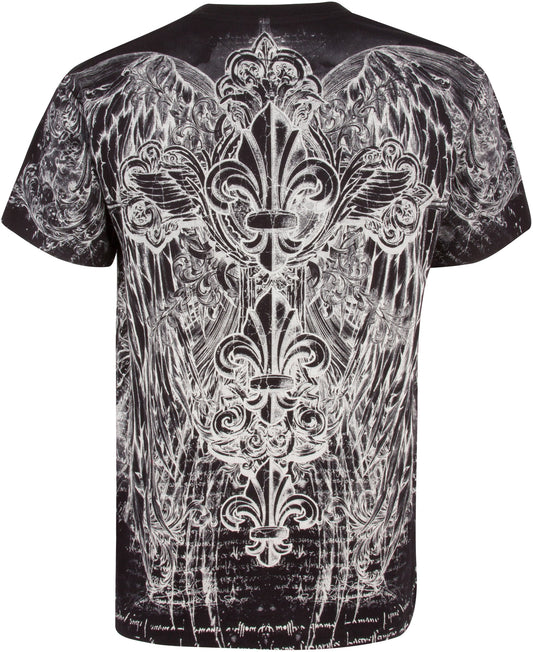 Sakkas Vines and Fleur De Lis Cotton Mens T-Shirt