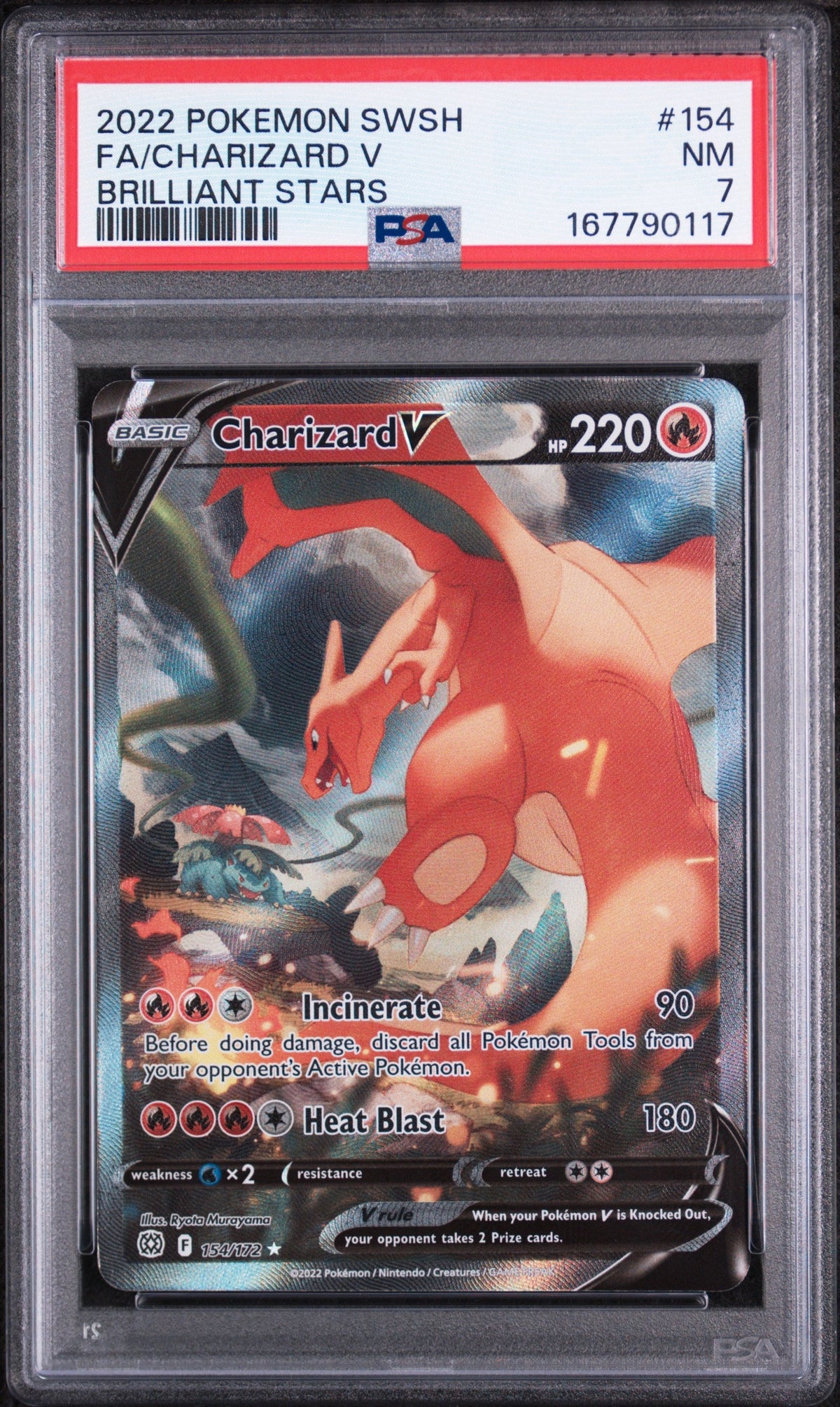 PSA 7 Fa / Charizard V Brilliant Stars #154 · Brilliant Stars · 2022