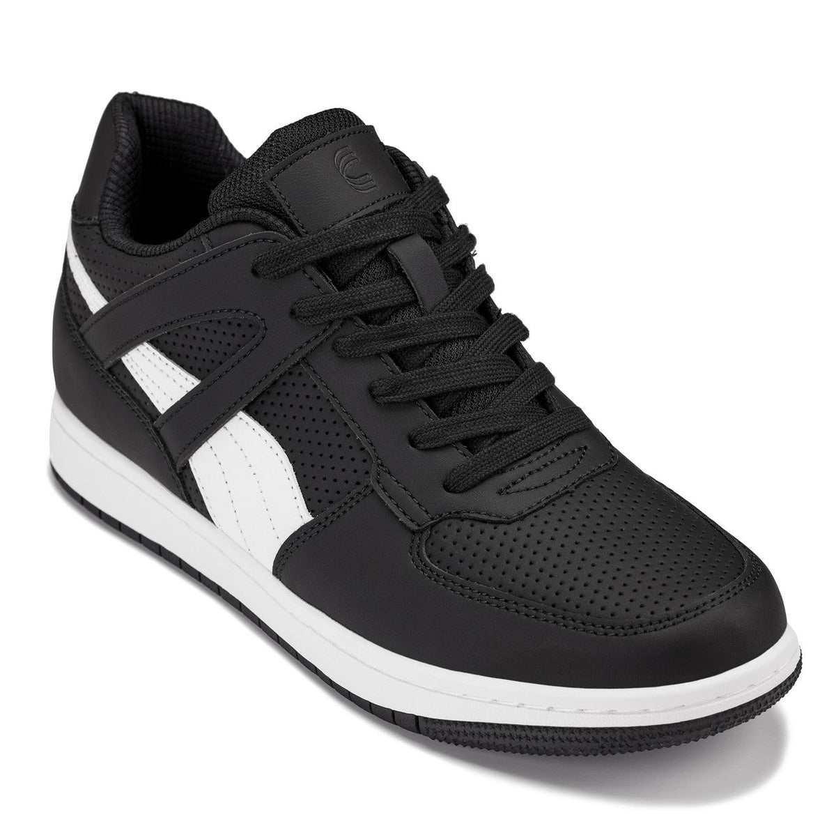CALTO - S2530 - 2.2 Inches Taller (Black/White) - Contemporary Casual Sneaker