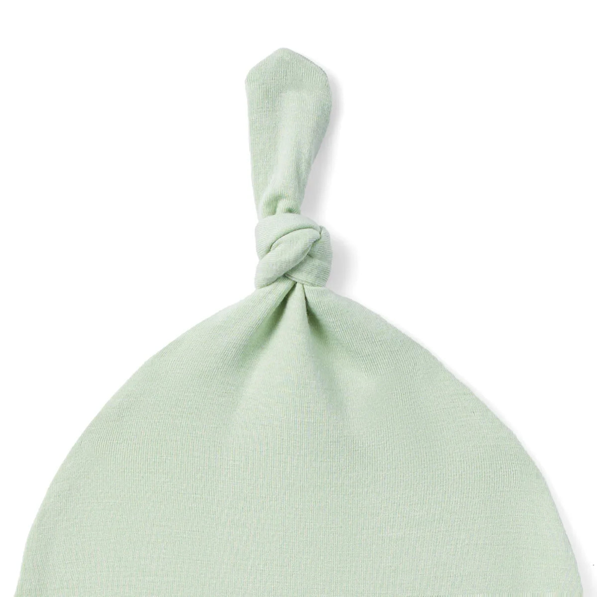 Baby Knotted Cap in Sage Green