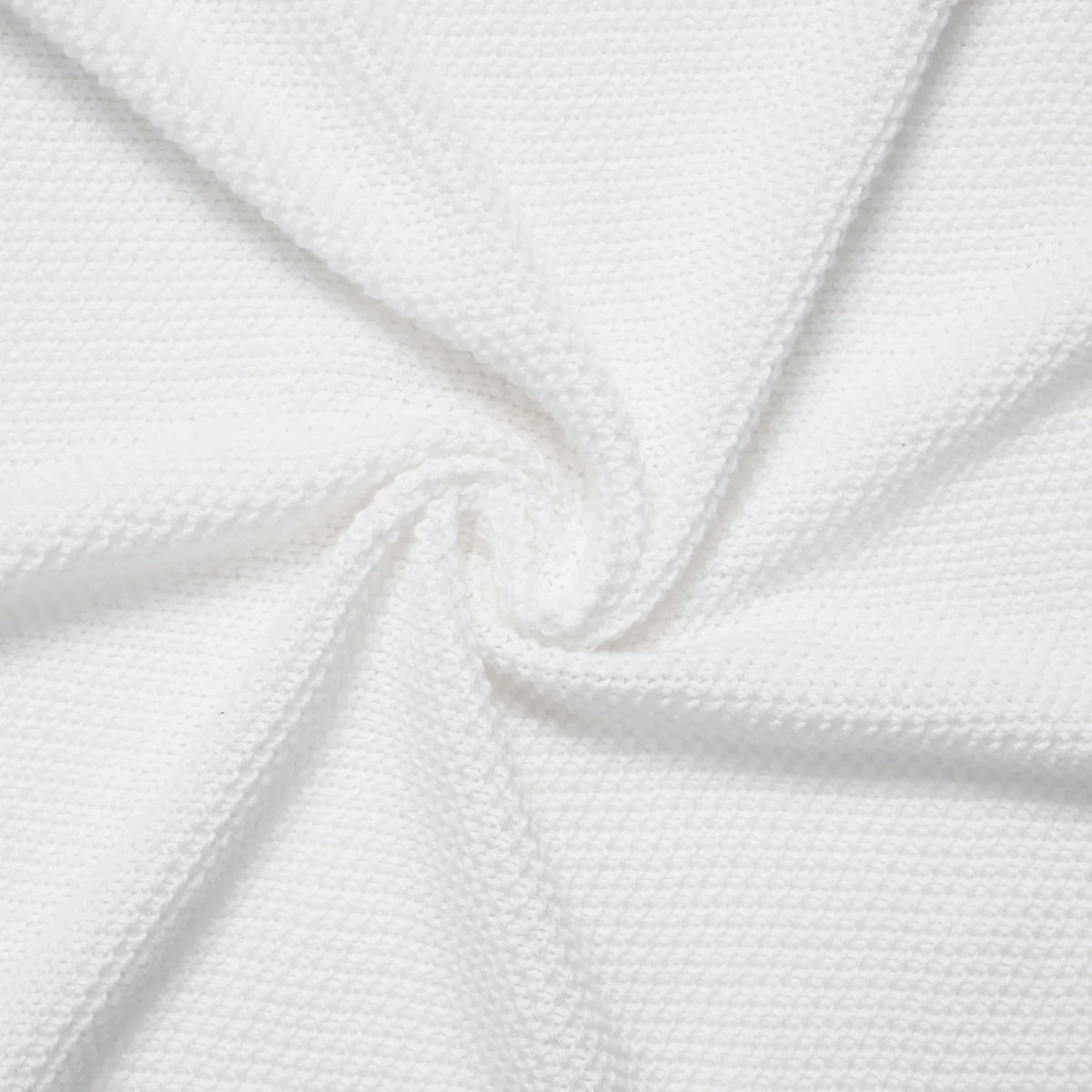 Heirloom Lace Knit Baby Blanket in White