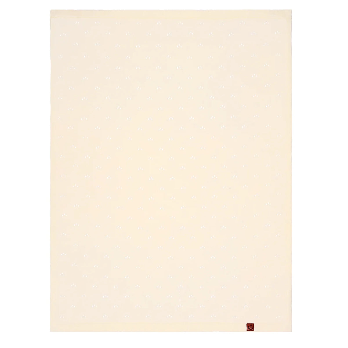 Pointelle Baby Knit Blanket in Cream