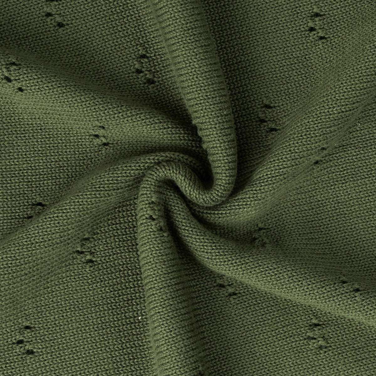 Pointelle Baby Knit Blanket in Forest Green
