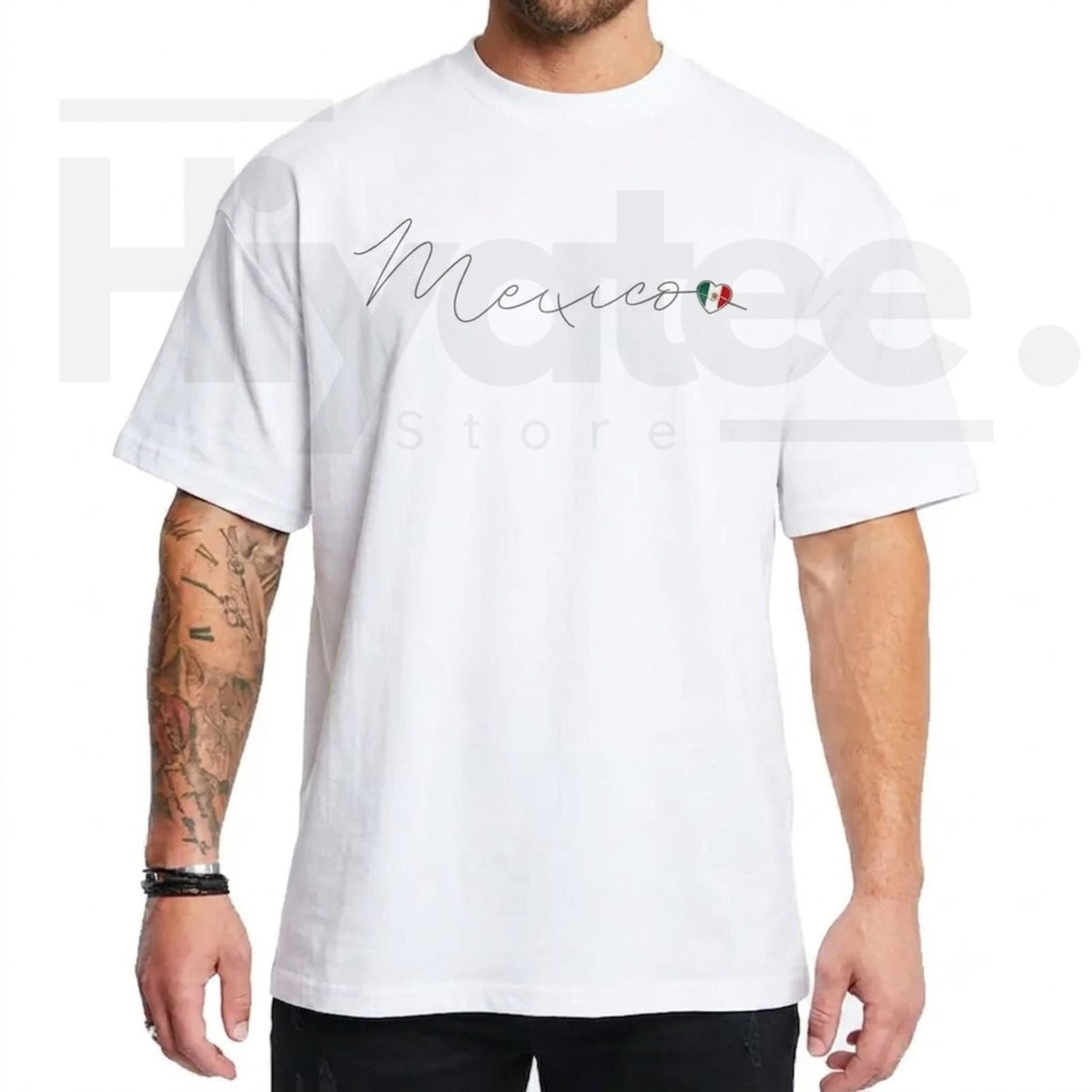 Simple Love Mexican Chicano T-Shirt – Lowrider Style Unisex Medium-Heavy Graphic T-Shirt