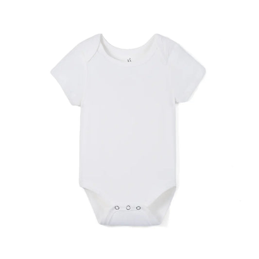 Bamboo Baby Bodysuit in White