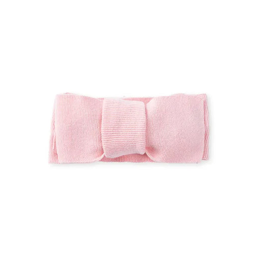 Knitted Oversized Topknot in Pink