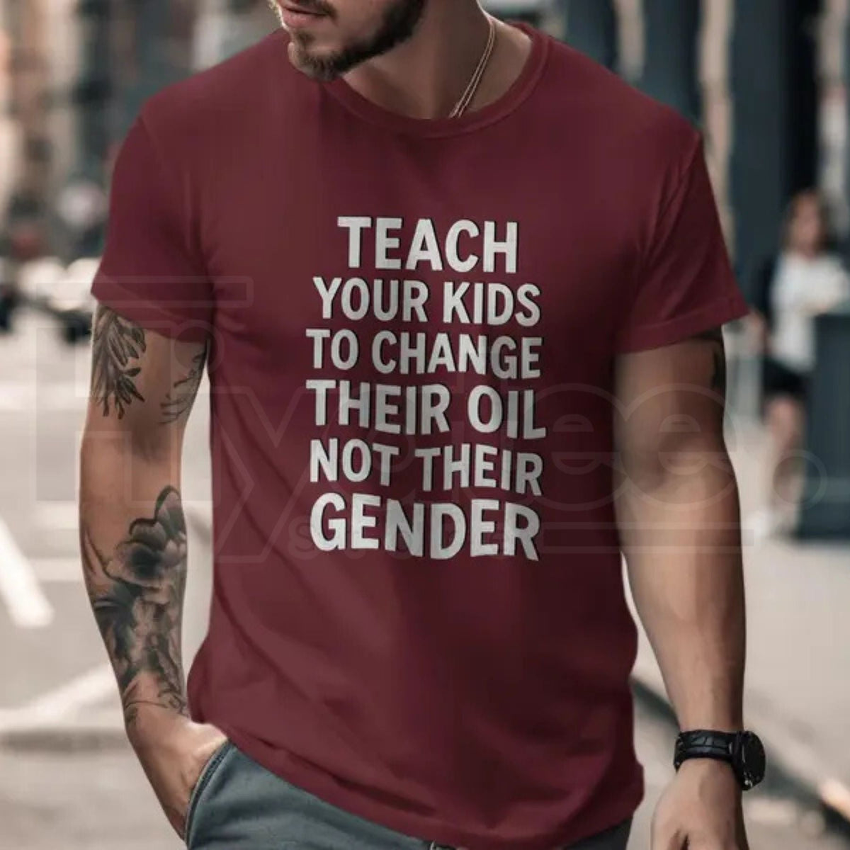 Teach Kids To Change Oil T-Shirt – Funny Automotive Mechanic Tee