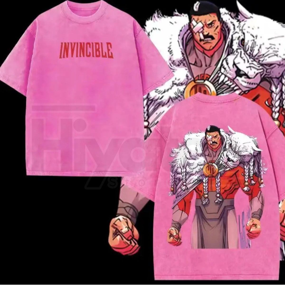 Thragg The Conqueror "Viltrumite War" T-Shirt – Invincible Comic Double-Sided Acid Wash Tee