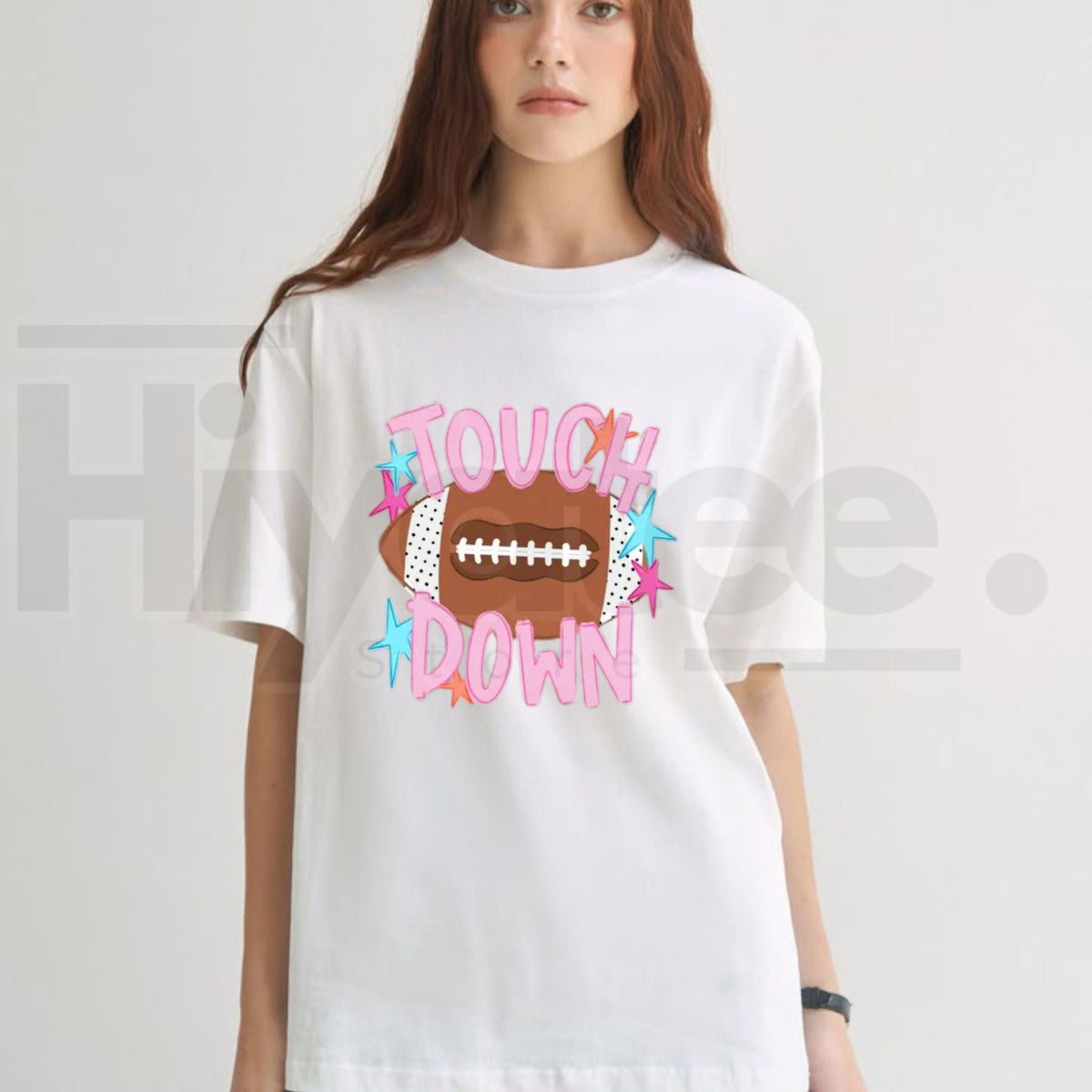 Touch Down Mossy Oak T-Shirt – Cute Camo Football Game Day Graphic Tee