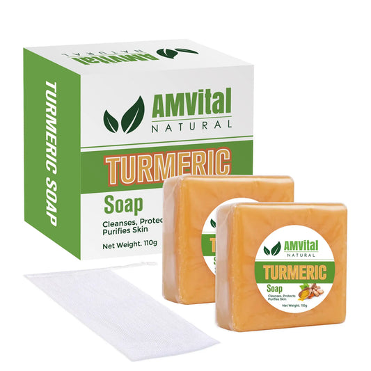 Turmeric Soap Bar for Glowing Clear Skin (2-Pack)