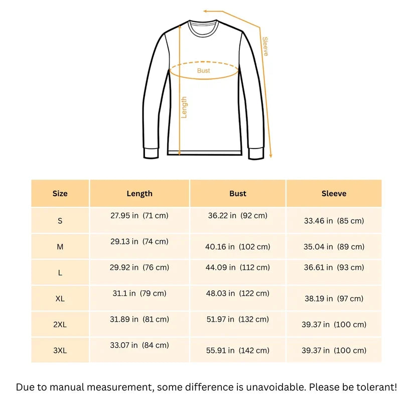 FB County Graphic Long Sleeve T-Shirt – Classic Streetwear Style, Heavyweight Long Sleeve Tee