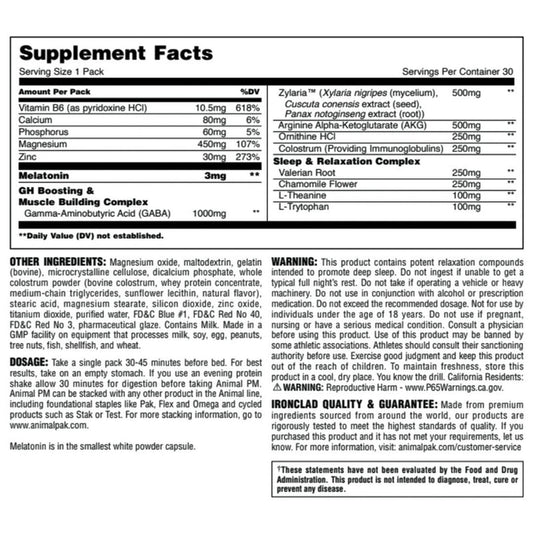 Universal Nutrition Animal Pak PM