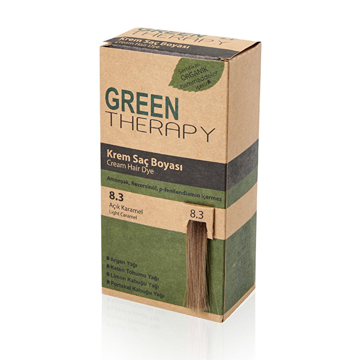 Green Therapy Ammonia-Free Hair Dye with Argan Oil - Natural Hair Coloring for Dry & Damaged Hair