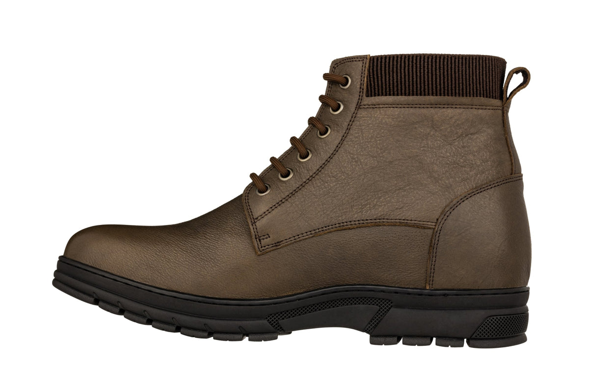 TOTO - K84016 - 2.8 Inches Taller (Chocolate Brown) - High Top Work Boots