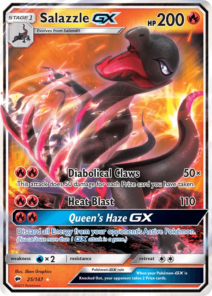 Salazzle GX (25/147) [Sun & Moon: Burning Shadows]
