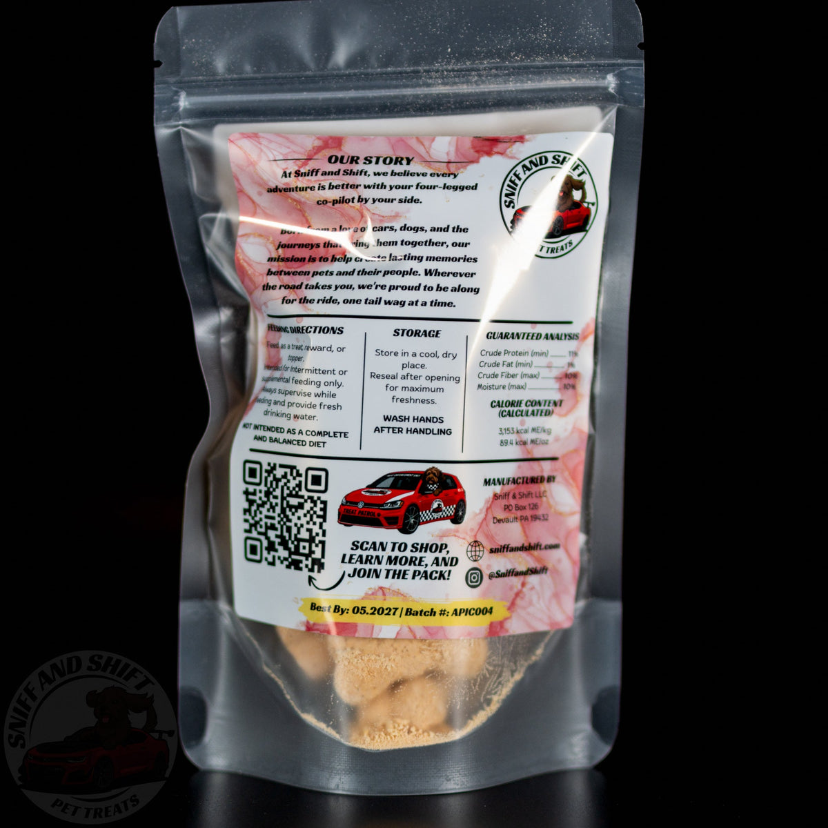 Pup-Ornaut Freeze-Dried Dog Ice Cream: Pumpkin & Apple